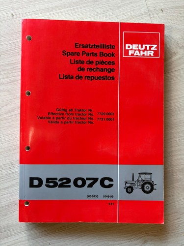 Original deutz ersatzteilliste - original,