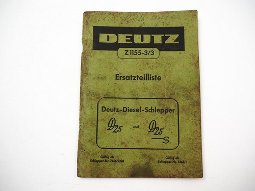 Deutz d25 d25s traktor - deutz,