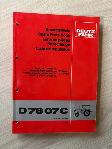 Original deutz ersatzteilliste - original,