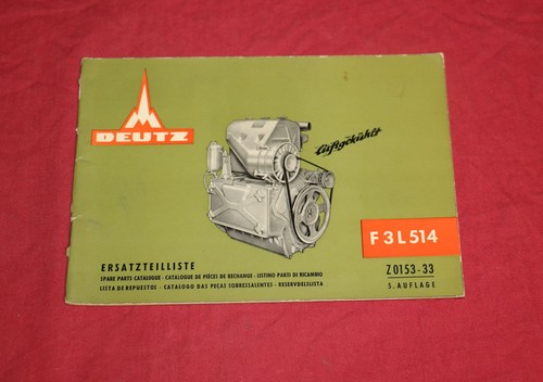 Ersatzteilliste deutz motor - ersatzteilliste, f
