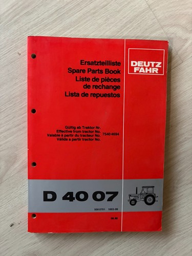 Original deutz ersatzteilliste - original,