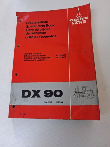Original ersatzteilliste deutz - ersatzteilliste,