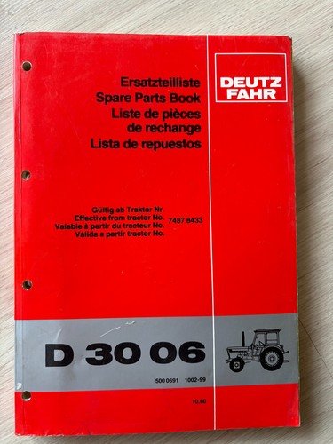 Original ersatzteilliste deutz - original,