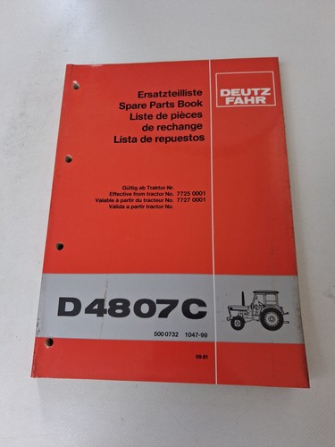 Original ersatzteilliste deutz - ersatzteilliste,
