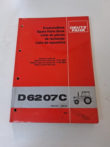 Original ersatzteilliste deutz - ersatzteilliste,