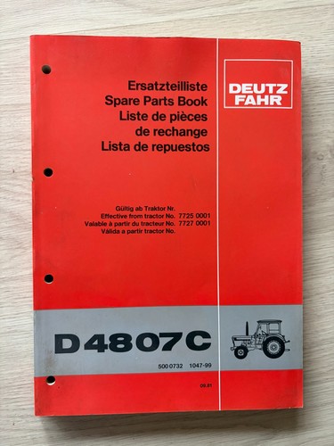 Original deutz ersatzteilliste - deutz,