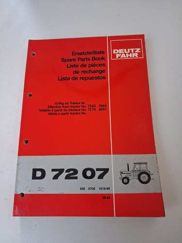 Original ersatzteilliste deutz - original,