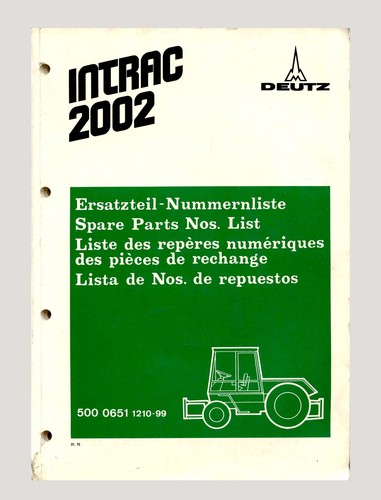 Deutz intrac 2002 traktor - deutz, 2002 