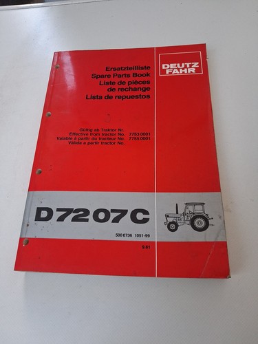 Original ersatzteilliste deutz - ersatzteilliste,