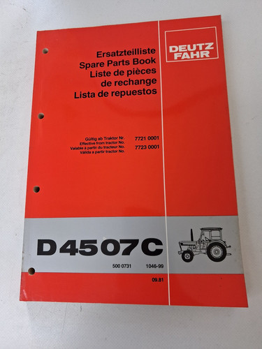 Original ersatzteilliste deutz - original,