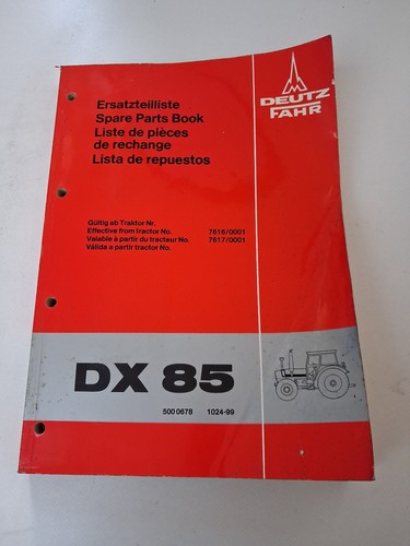 Original ersatzteilliste deutz - ersatzteilliste,