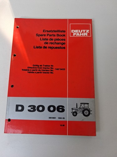 Original ersatzteilliste deutz - original,