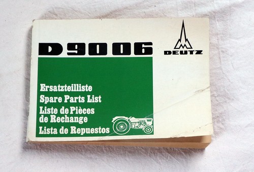Ersatzteilliste deutz 9006 - ersatzteilliste,